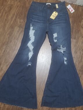 NWT Vibrant flare jeans 1x